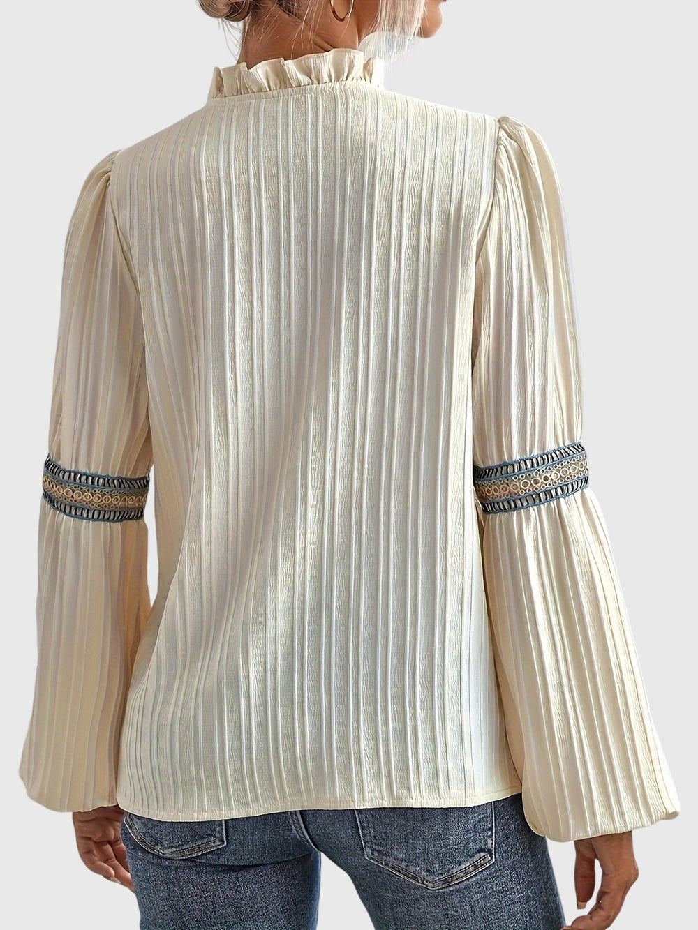 Bohemian Long Sleeve Shirt with Tribal Details