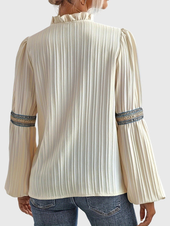 Bohemian Long Sleeve Shirt with Tribal Details