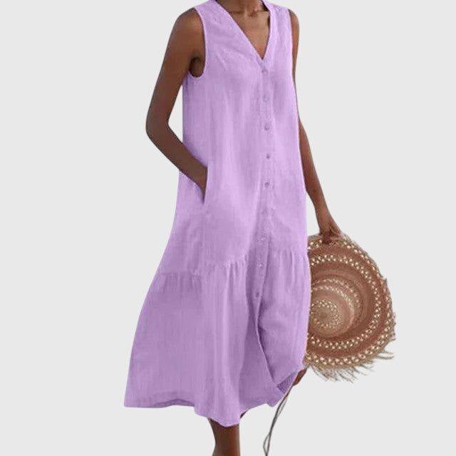 Anna - Chic & Flattering V-Neck Dress