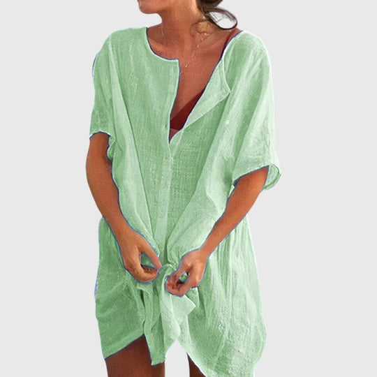 Relaxed Beach Shirt Dress