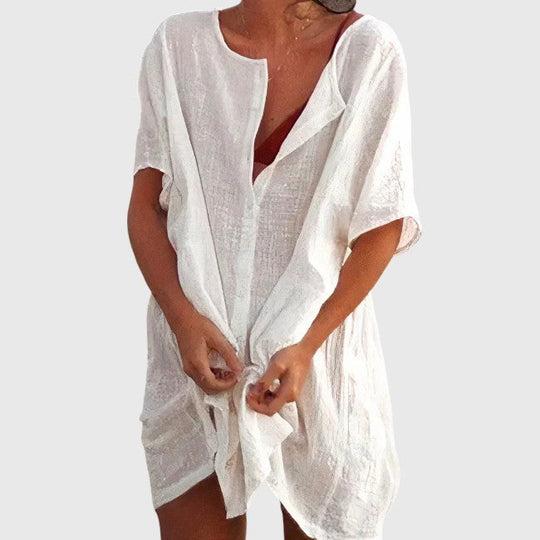 Relaxed Beach Shirt Dress