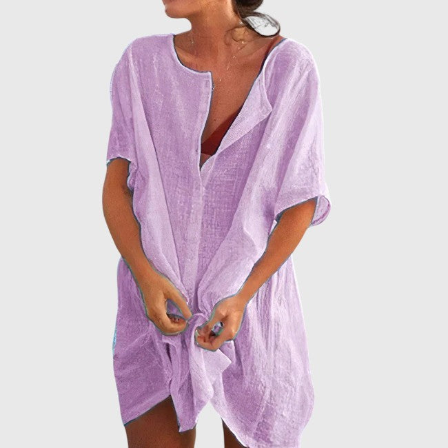 Relaxed Beach Shirt Dress