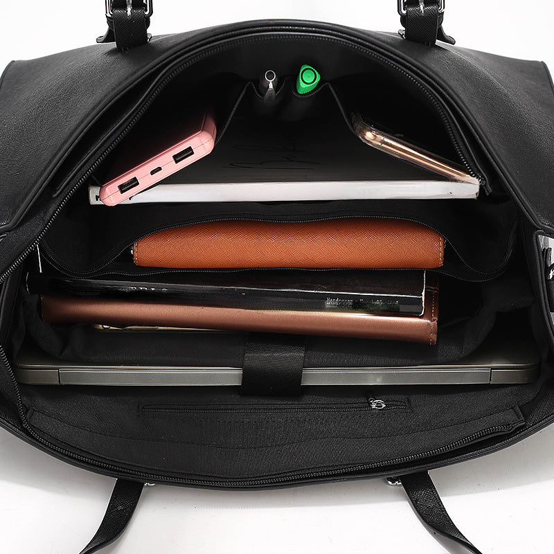 Women's Large Work Tote Bag - Padded Laptop Compartment