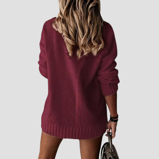Women's V-Neck Knit Sweater