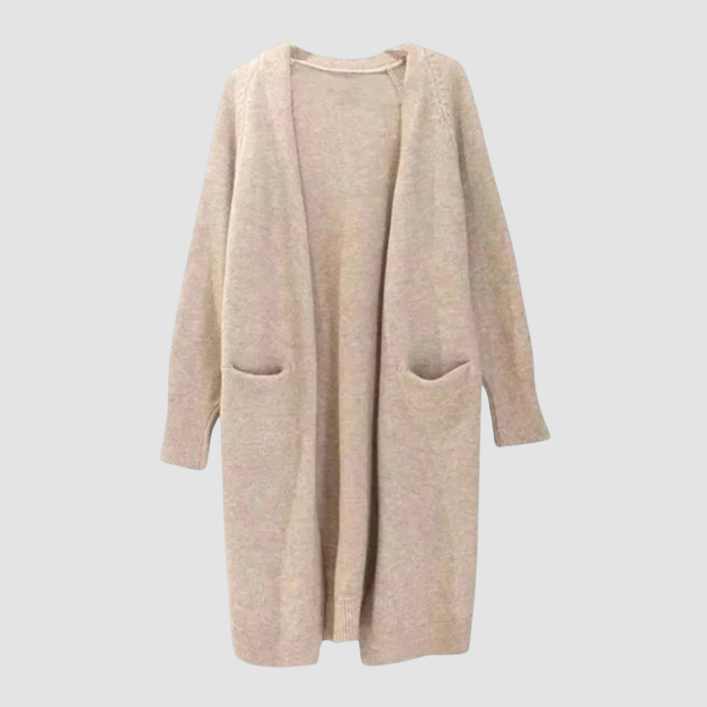 Women Minimalist Open Pocket Cardigan