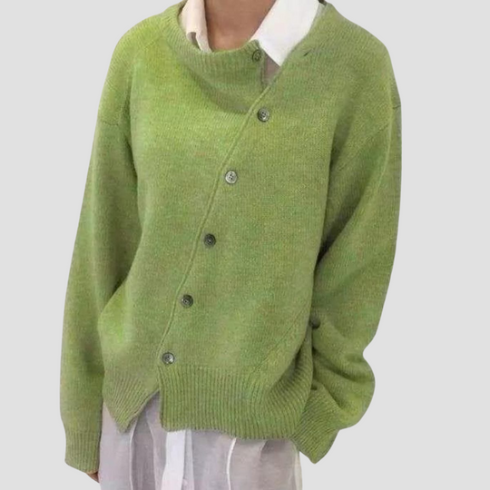 Blend Button Cardigan Sweater for Women