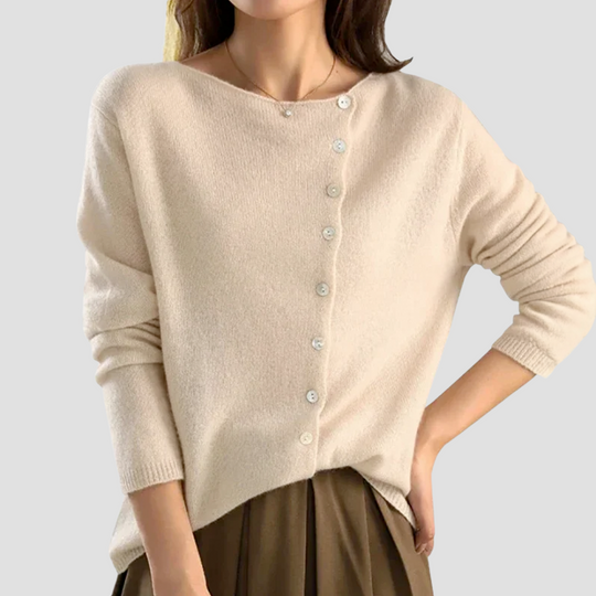 Button Sweater - Women's Knit Cardigan, Stylish and Versatile Layer