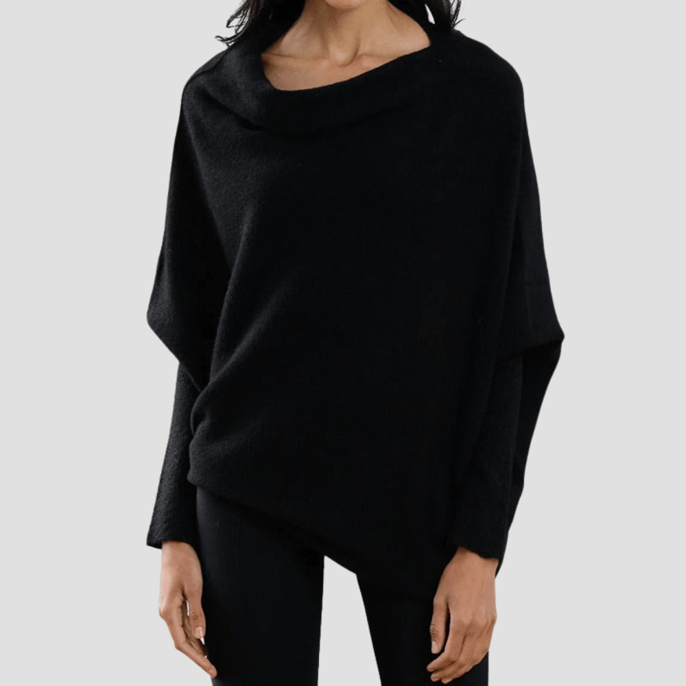 Loose-Fit Sweater - Relaxed Knit Pullover for Women