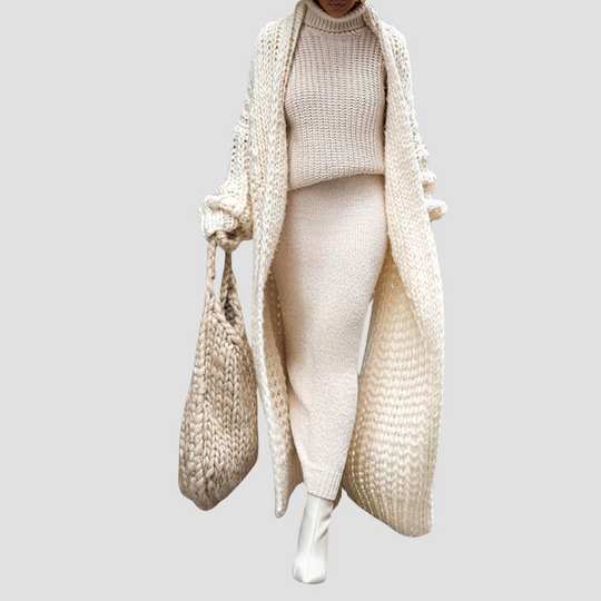 Women's Long Knitted Cardigan