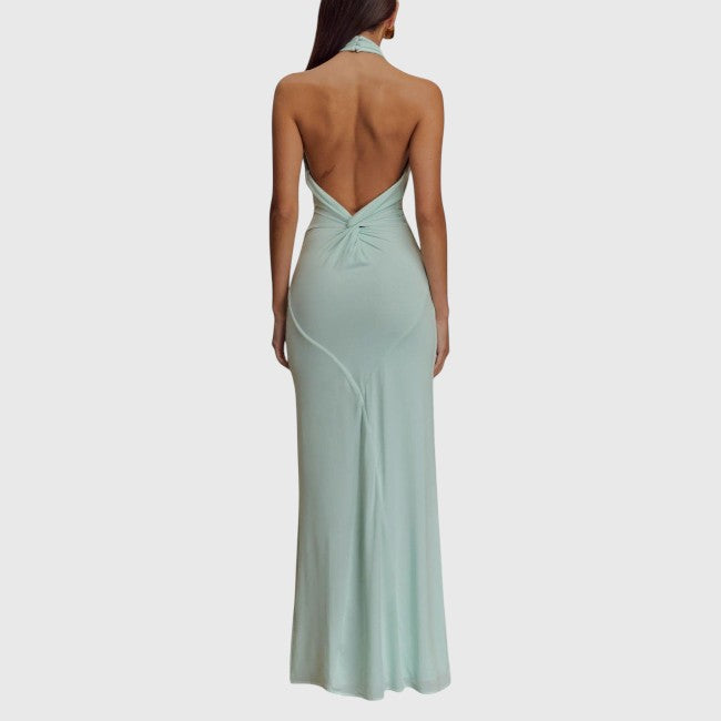 Women Halter Maxi Dress
