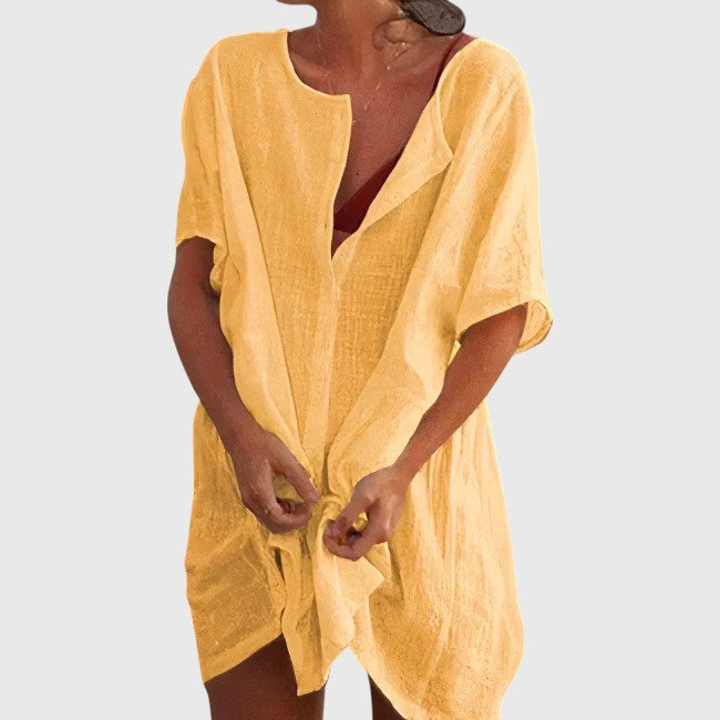Relaxed Beach Shirt Dress