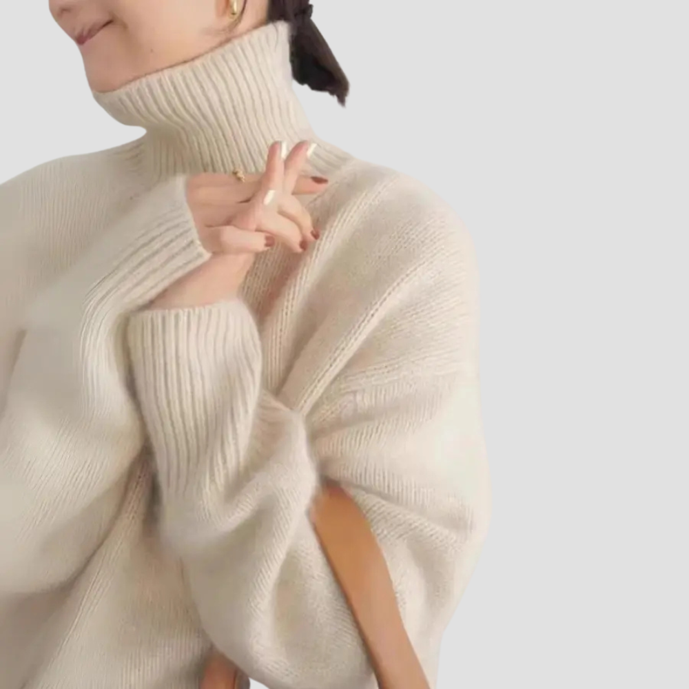 Women’s Turtleneck Sweater, Classic Winter Pullover