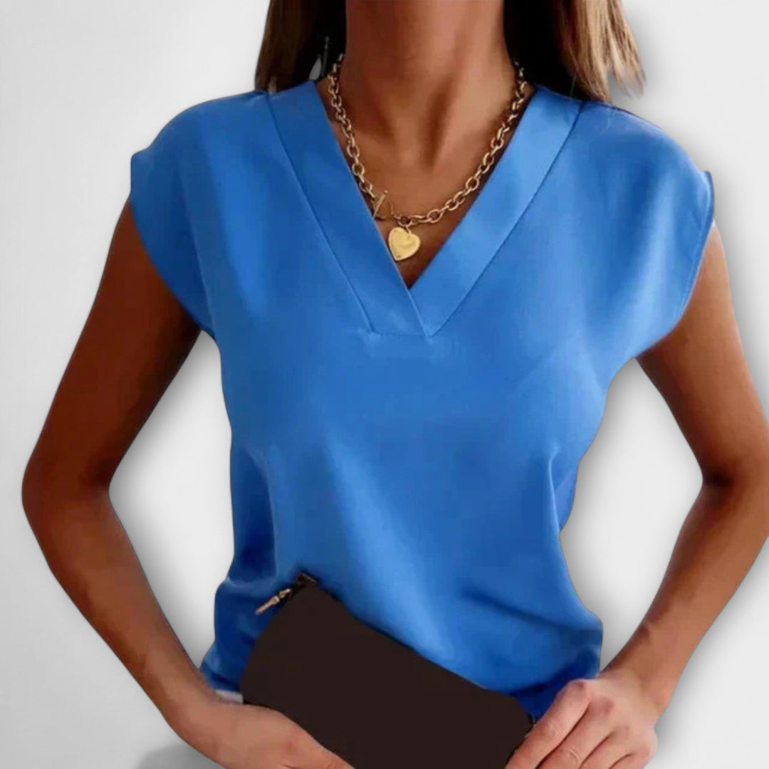 Sleeveless V-Neck Shirt