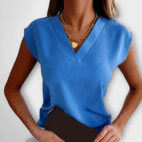 Sleeveless V-Neck Shirt