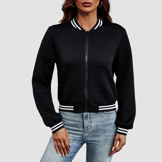 Women Cropped Bomber Jacket