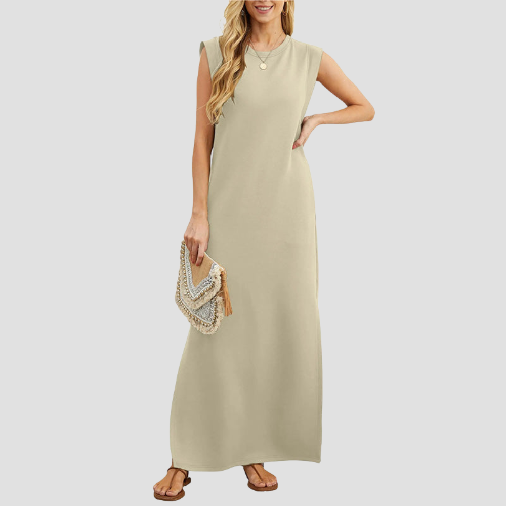 Women's Sleeveless Summer Day Maxi Dress