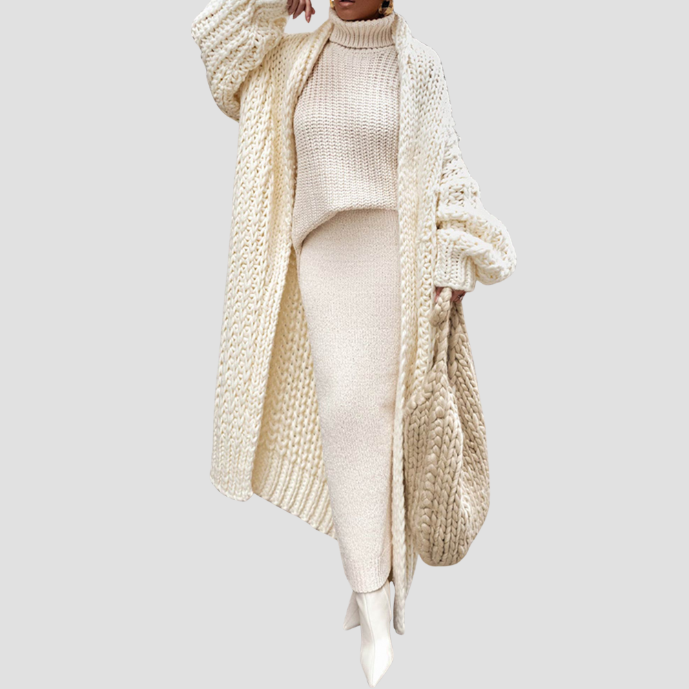Women's Long Knitted Cardigan
