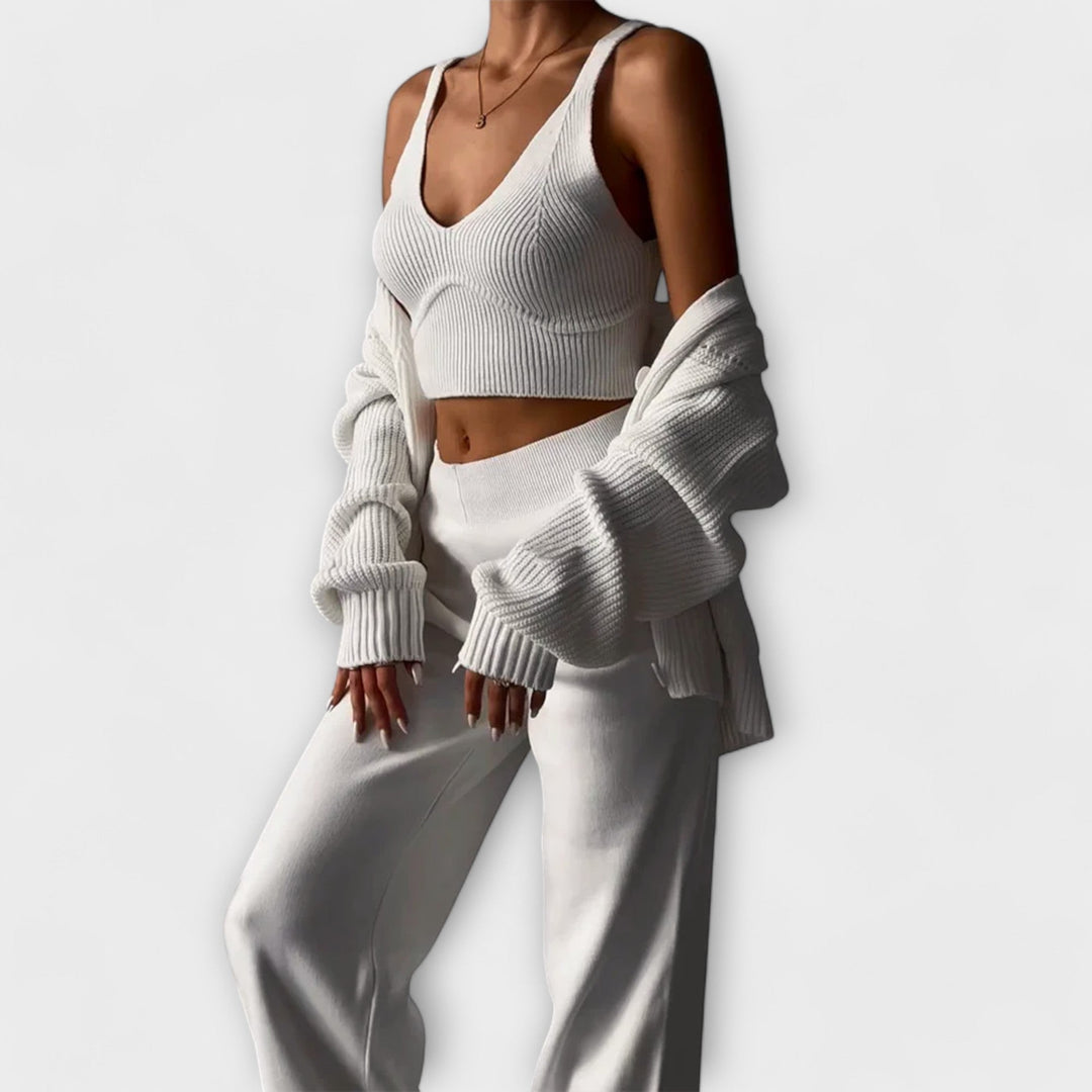 Women's Knitted Three-Piece Set