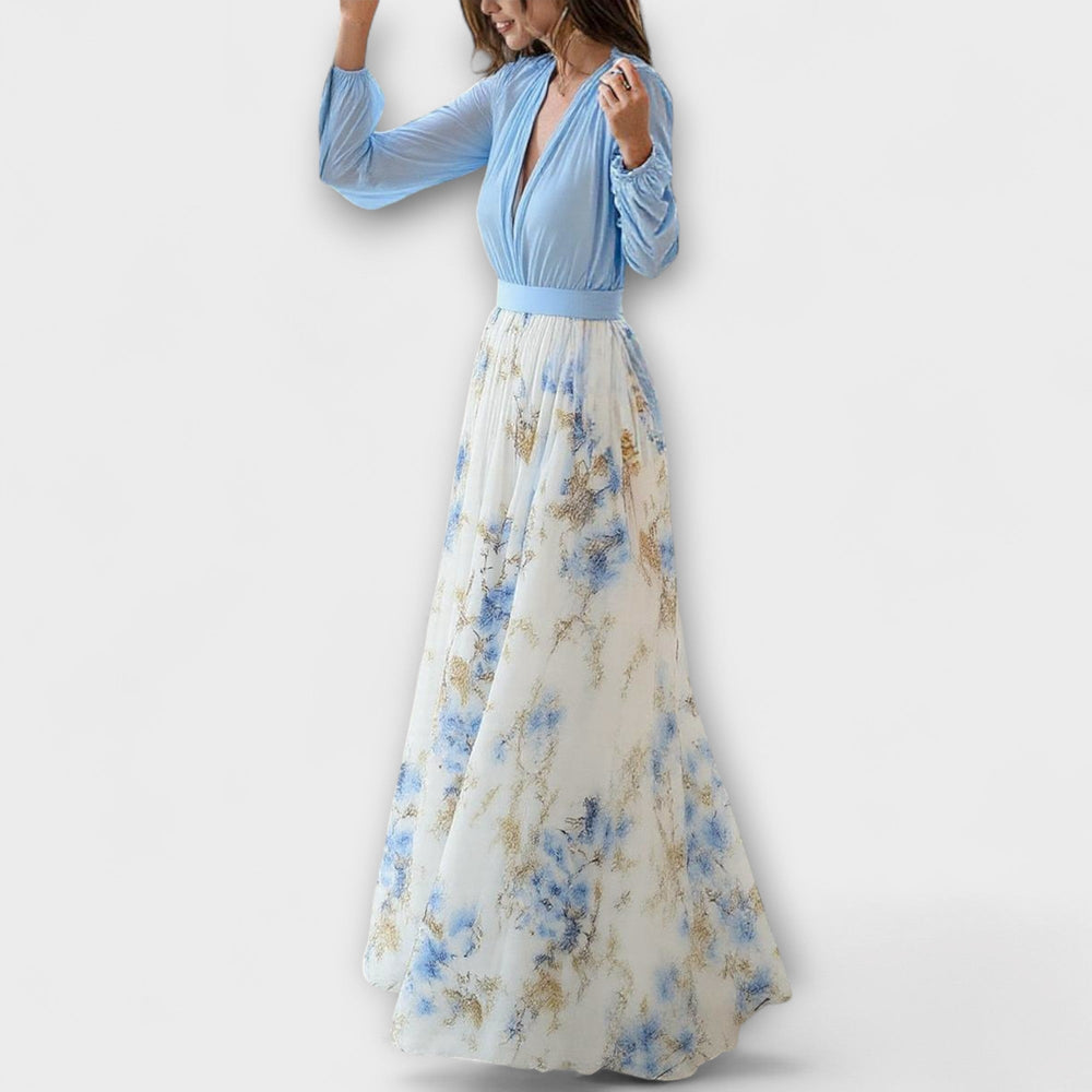 Floral Long Sleeve Maxi Dress