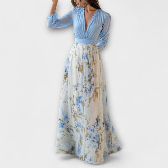 Floral Long Sleeve Maxi Dress