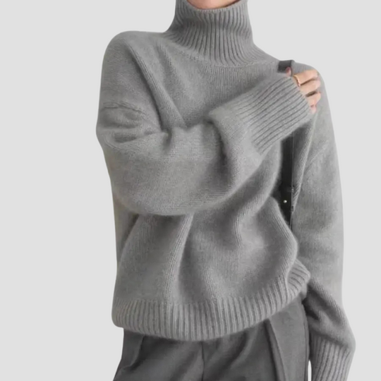 Women’s Turtleneck Sweater, Classic Winter Pullover