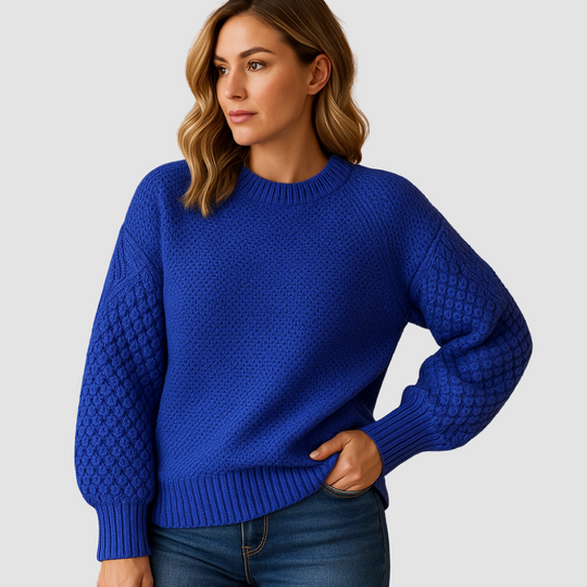 Soft elegant knit sweater for women
