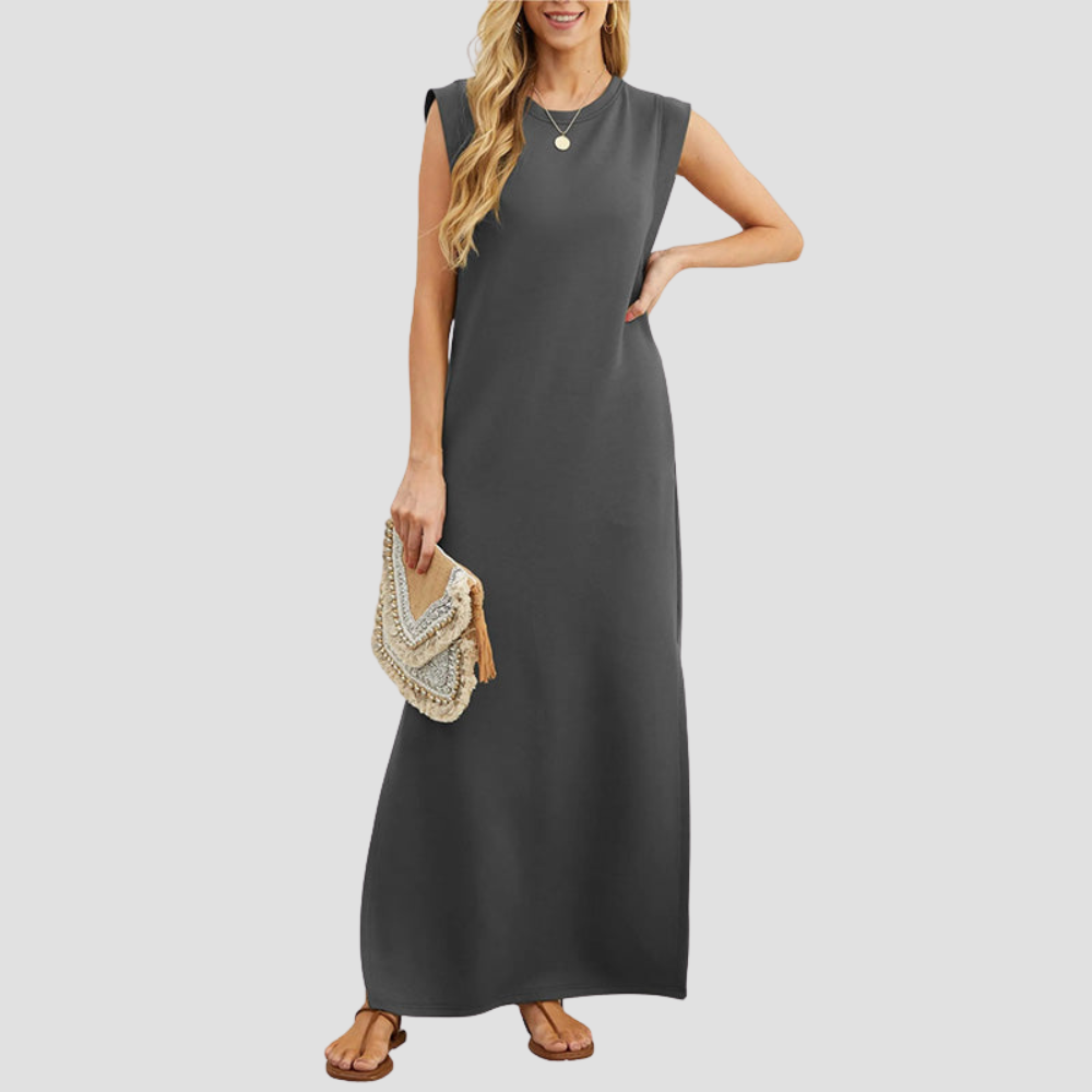 Women's Sleeveless Summer Day Maxi Dress