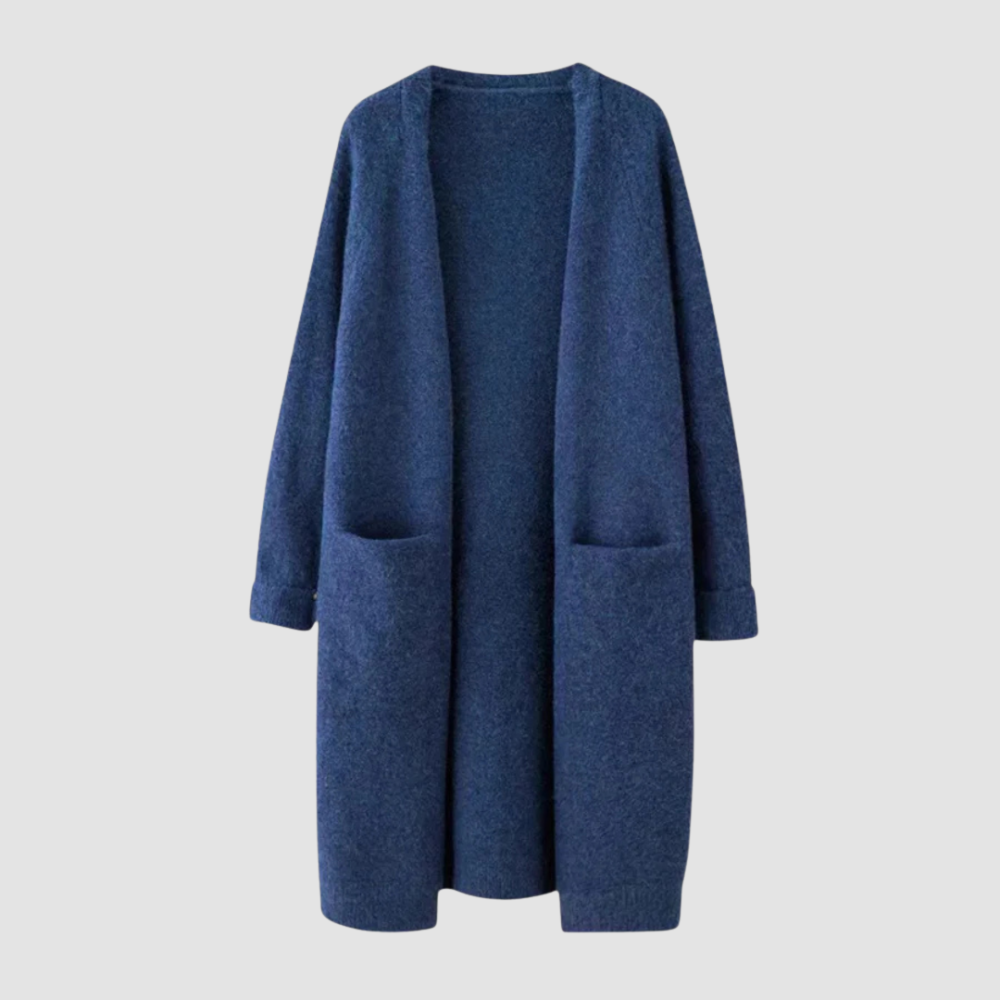 Women Minimalist Open Pocket Cardigan