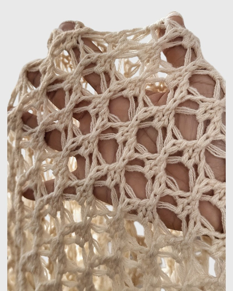 Open Knit Drape Cardigan