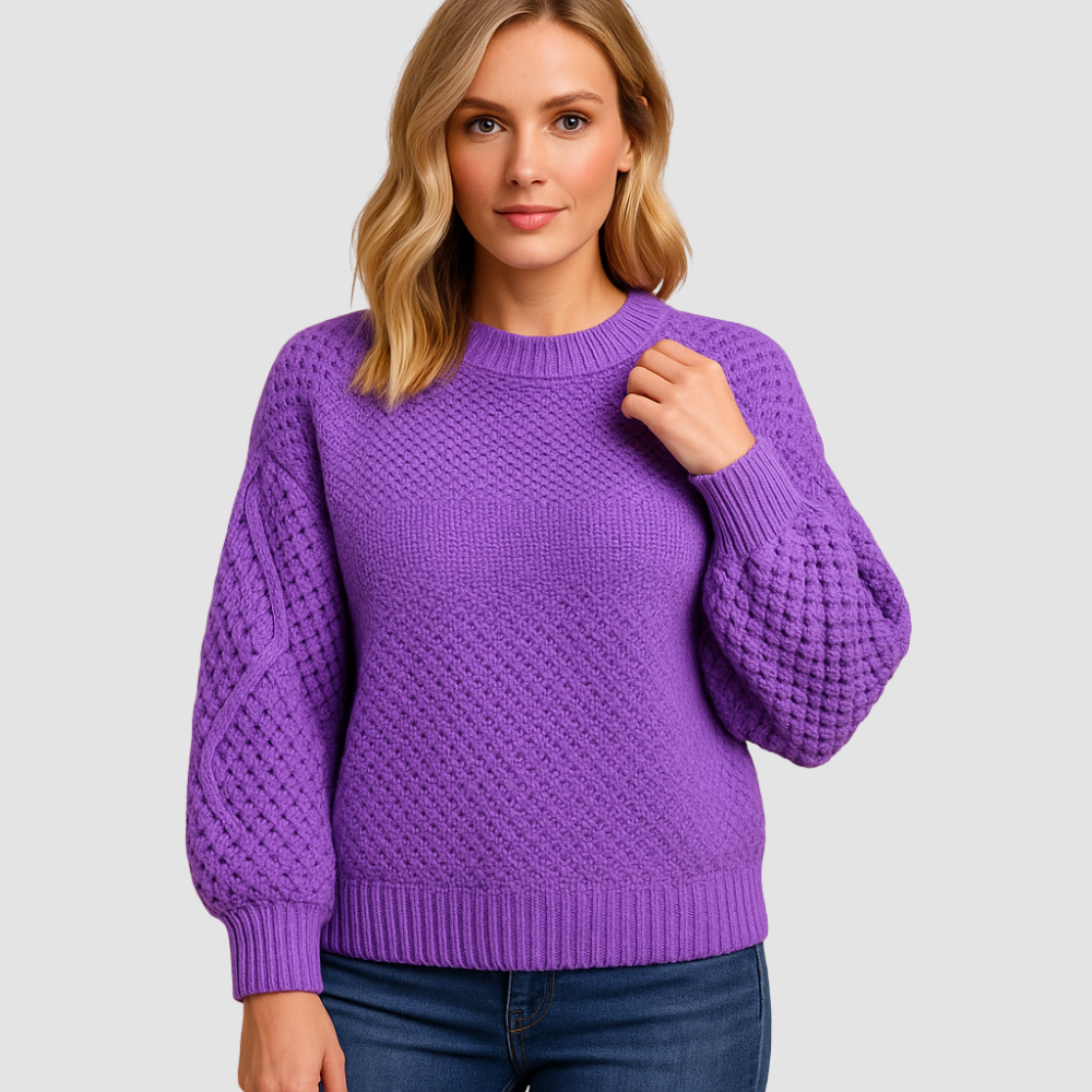 Soft elegant knit sweater for women
