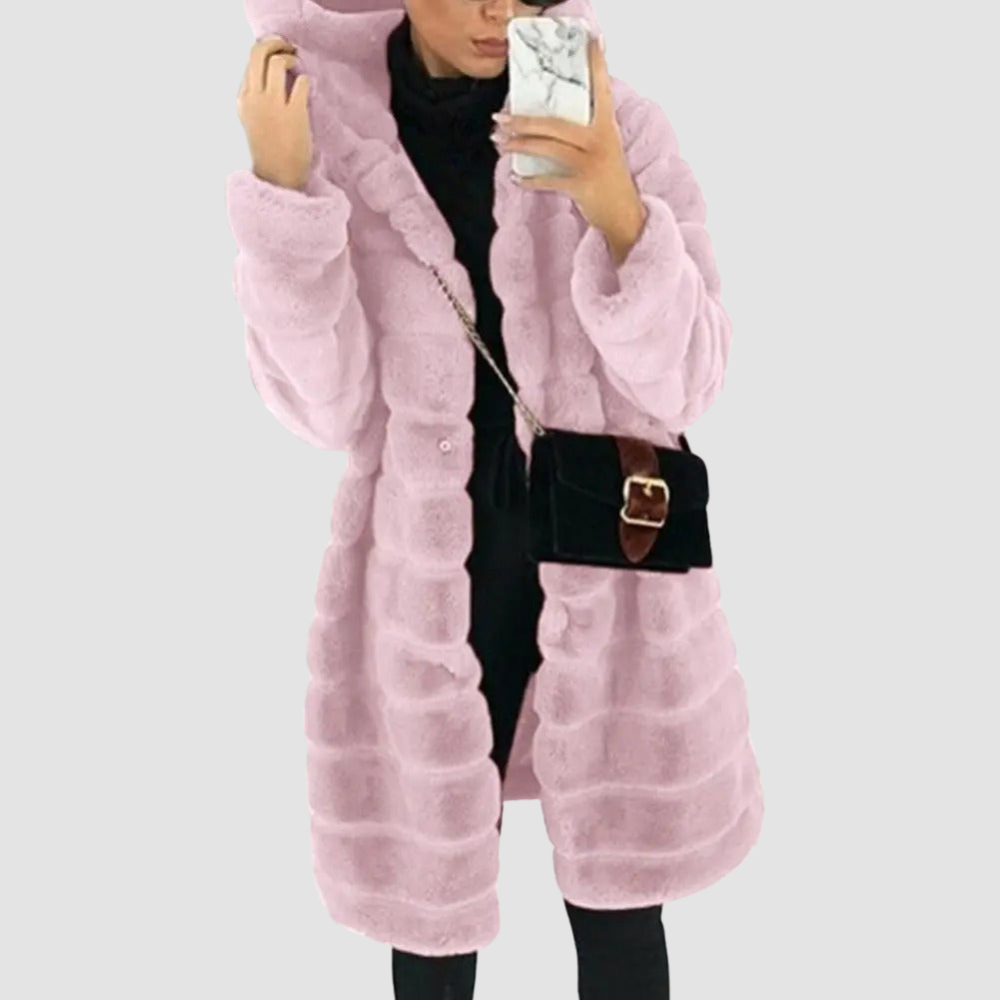 Women Luxe Faux Fur Coat