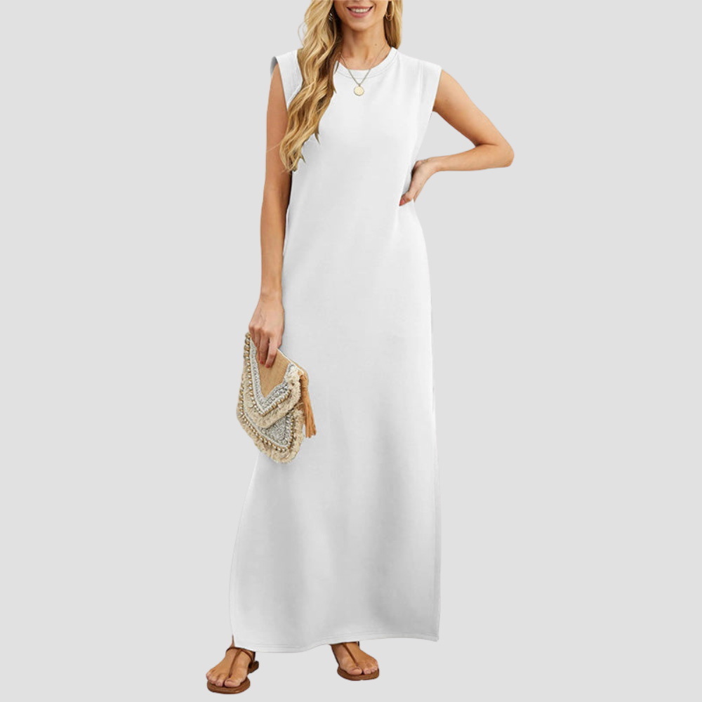 Women's Sleeveless Summer Day Maxi Dress