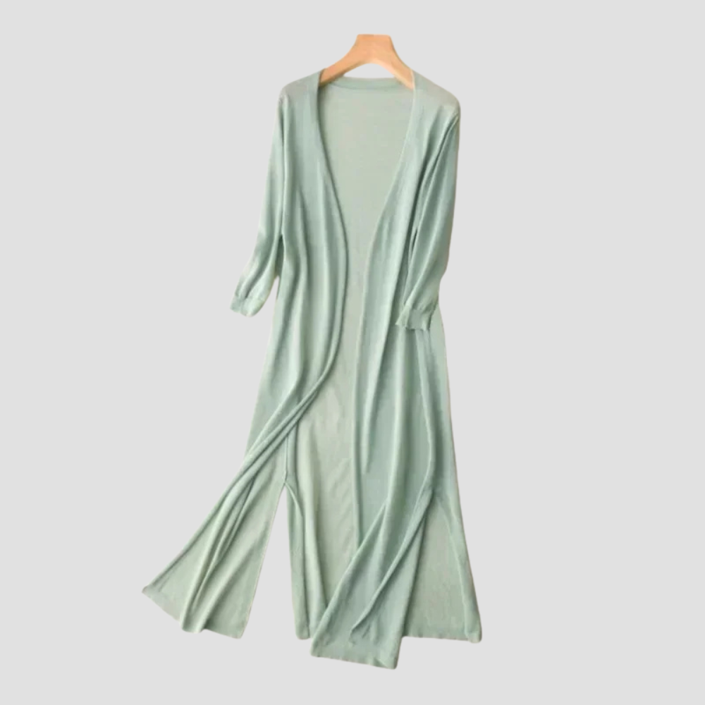 Everyday Long Cardigan - Women's Open Front Sweater, Ideal Layer for All Seasons