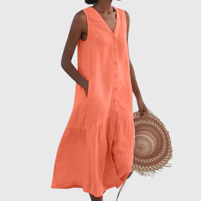 Anna - Chic & Flattering V-Neck Dress