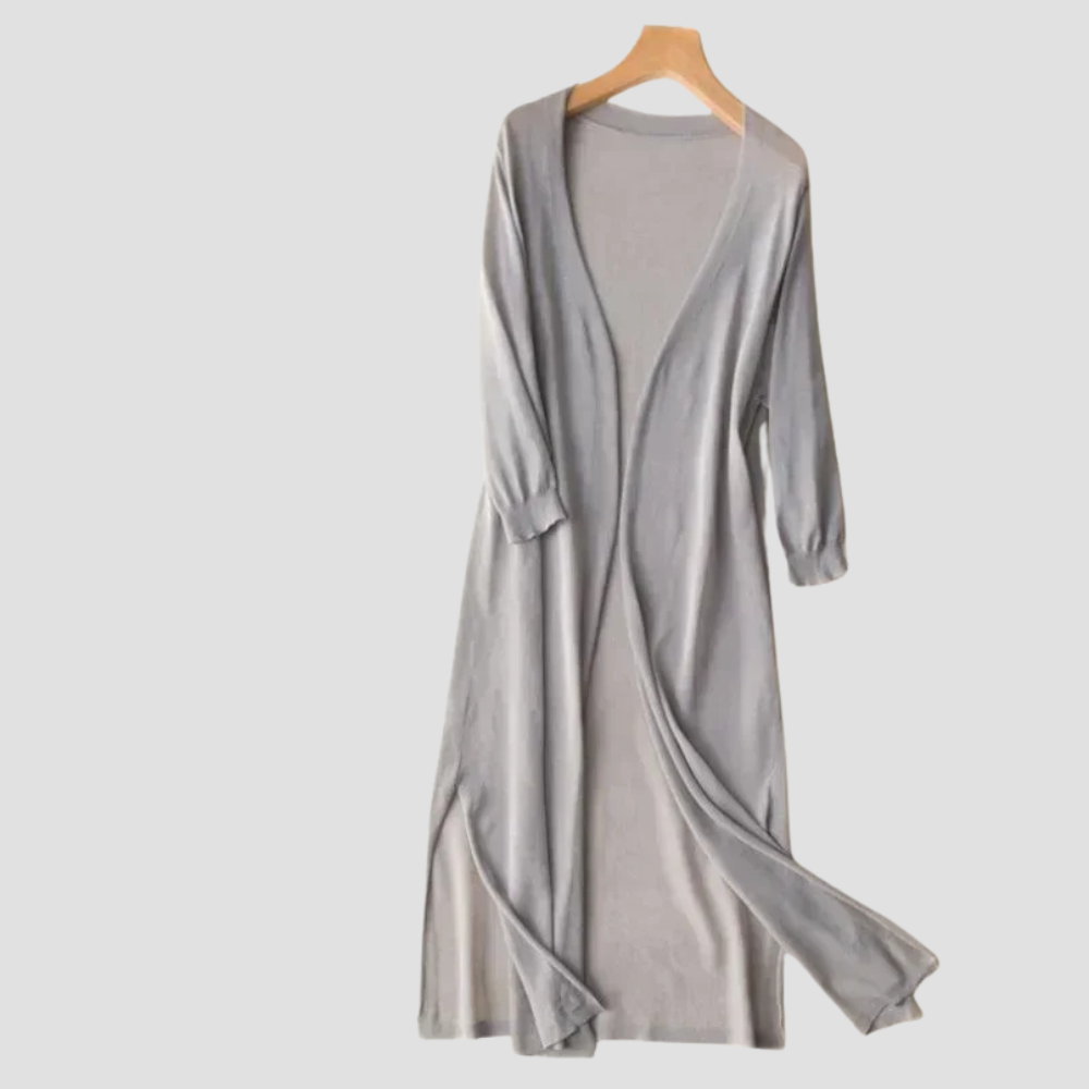 Everyday Long Cardigan - Women's Open Front Sweater, Ideal Layer for All Seasons