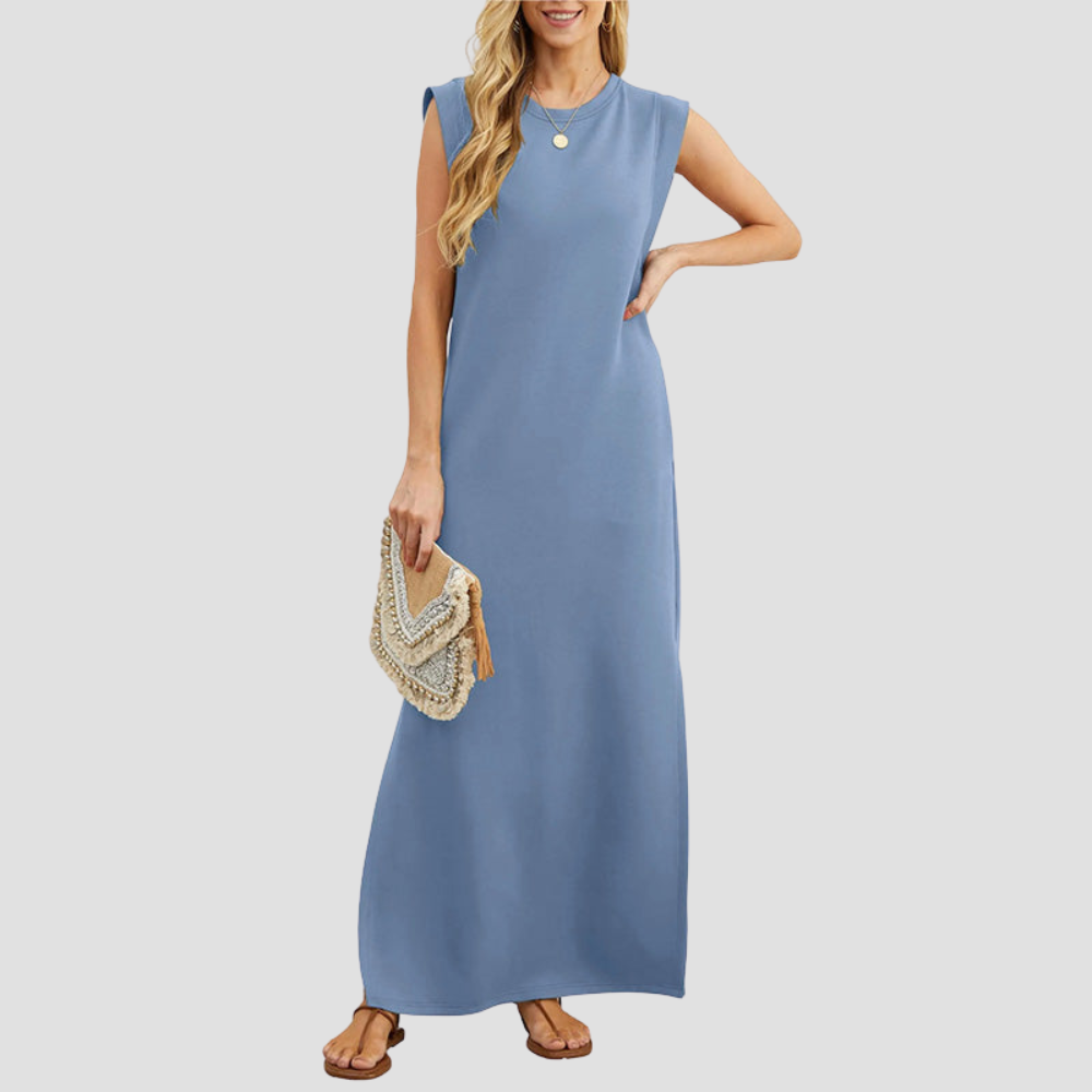 Women's Sleeveless Summer Day Maxi Dress