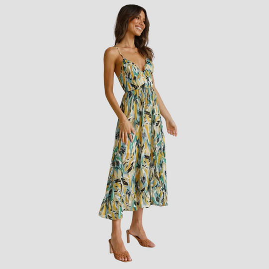 Sleeveless Midi Summer Dress – Flowing Silhouette
