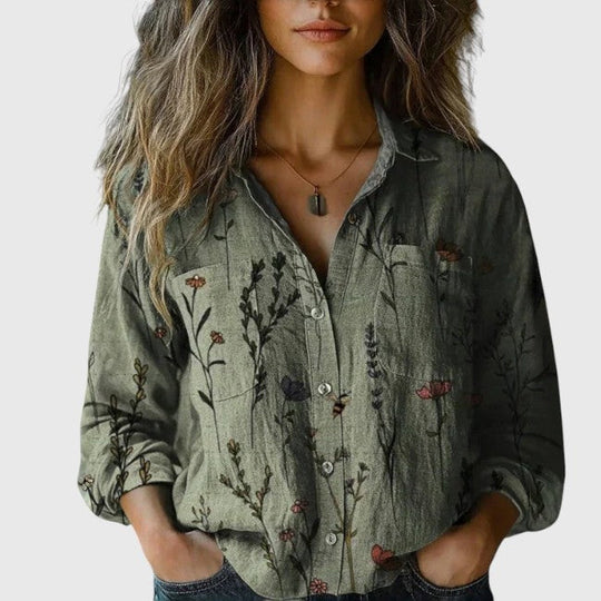 Women Bohemian Pattern Shirt