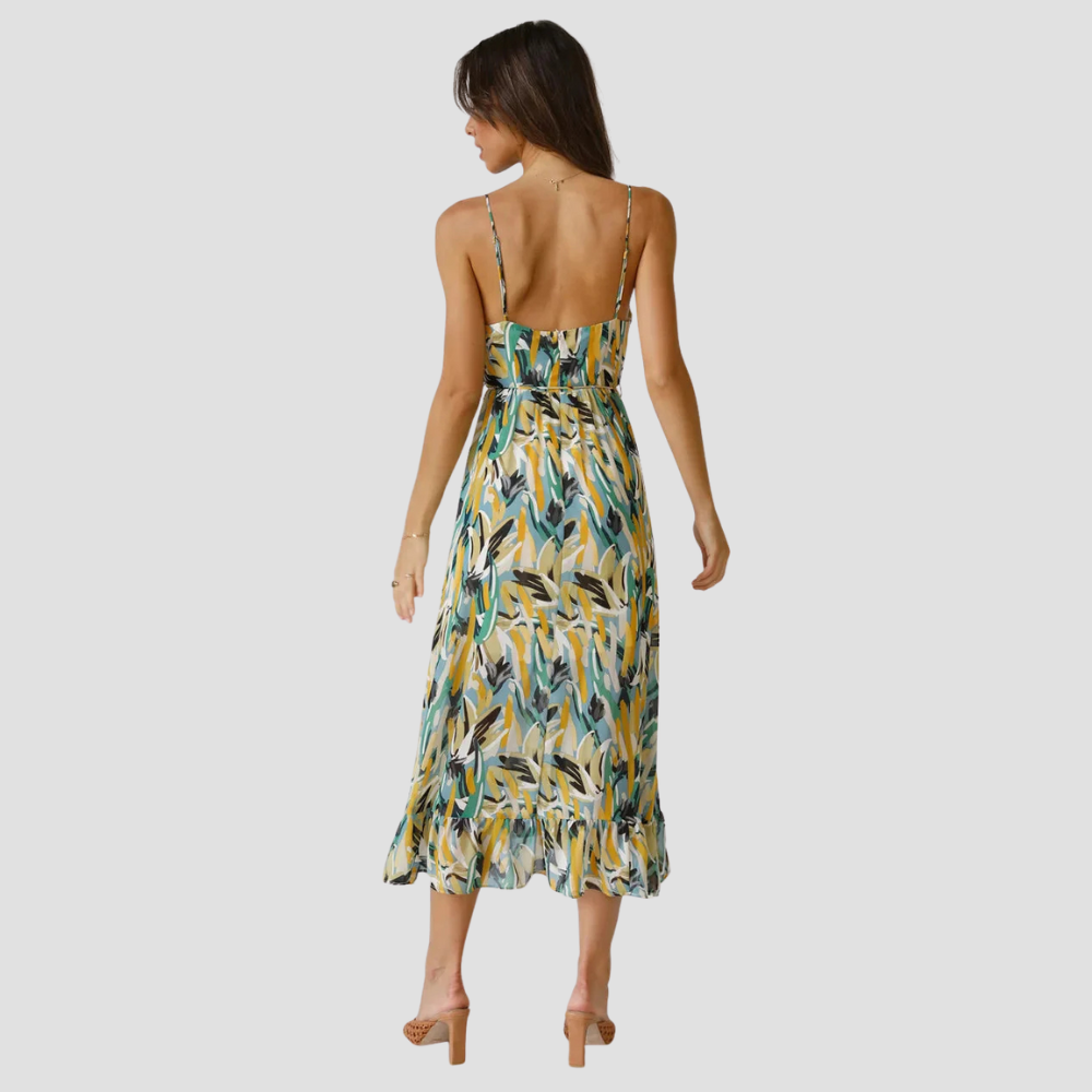 Sleeveless Midi Summer Dress – Flowing Silhouette