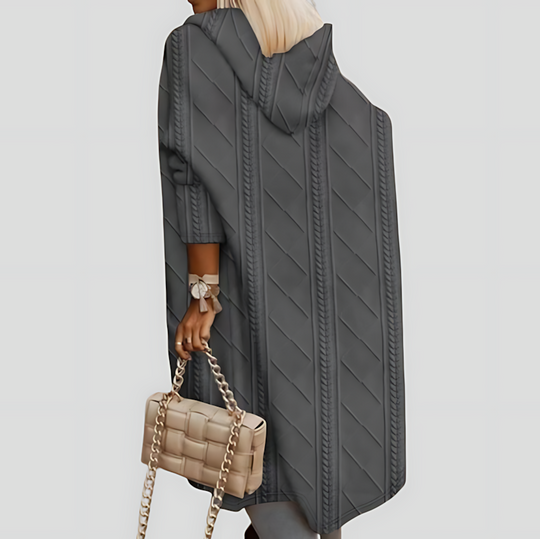 Extended Length Hooded Cardigan for Women