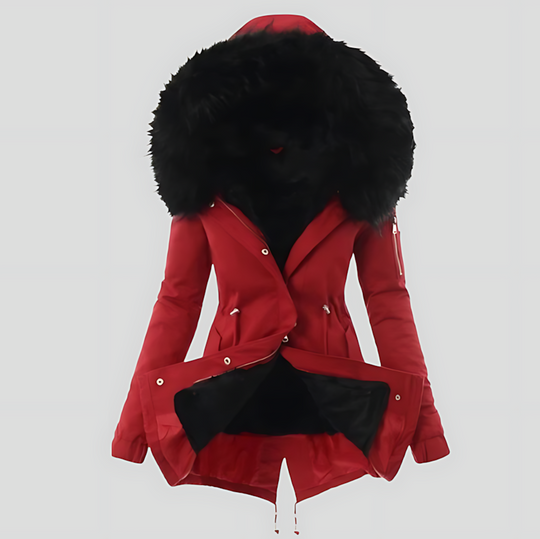Women's Faux Fur Hooded Winter Parka