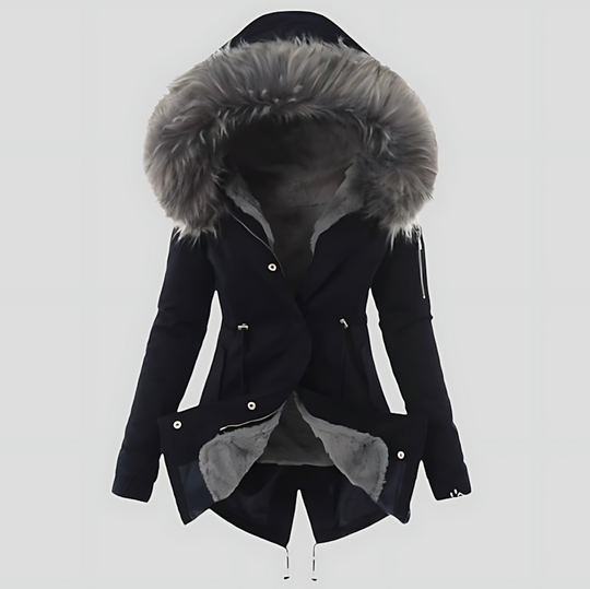 Women's Faux Fur Hooded Winter Parka