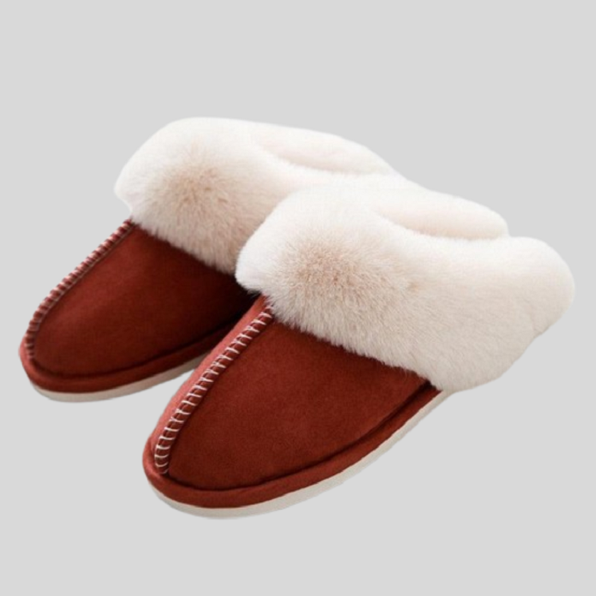 Women’s Faux Fur Slip-On Indoor Slippers