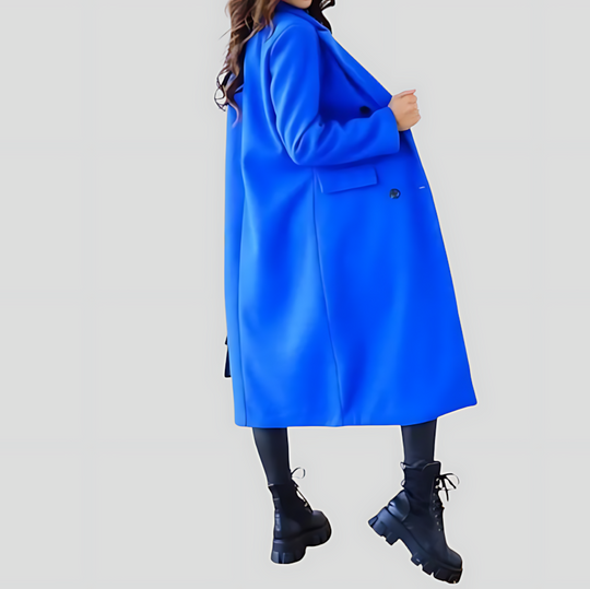 Women's Fitted Long Trench Coat