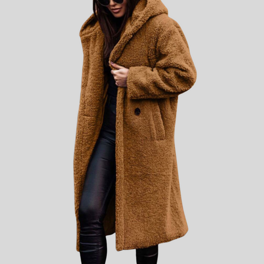 Women's Oversized Hooded Longline Winter Coat