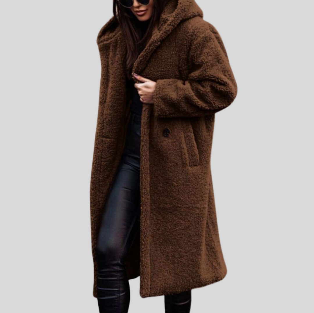 Women's Oversized Hooded Longline Winter Coat