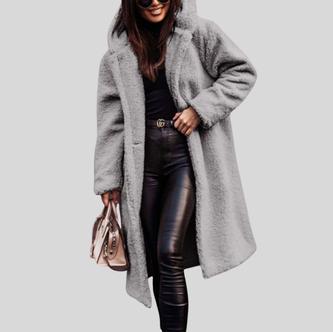 Women's Oversized Hooded Longline Winter Coat