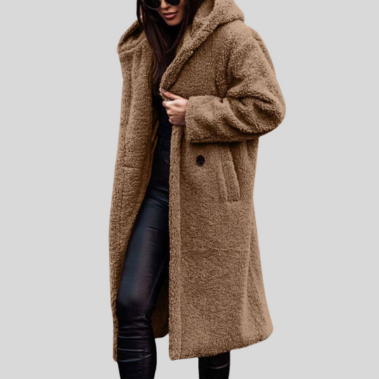 Women's Oversized Hooded Longline Winter Coat