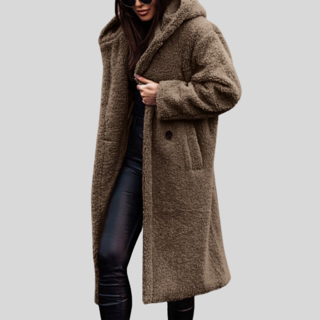 Women's Oversized Hooded Longline Winter Coat