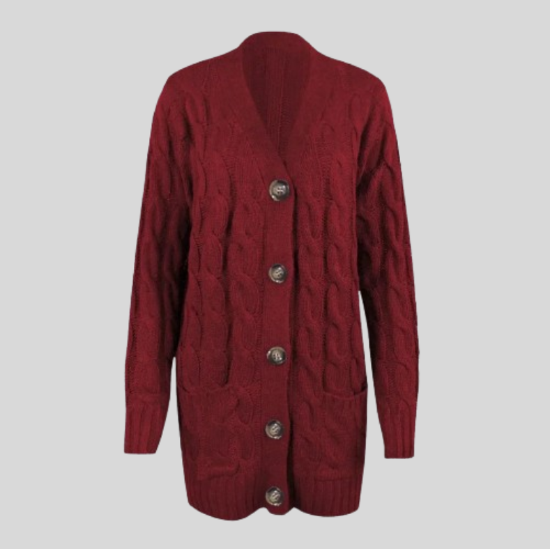 Women's Knit Button Sweater Cardigan